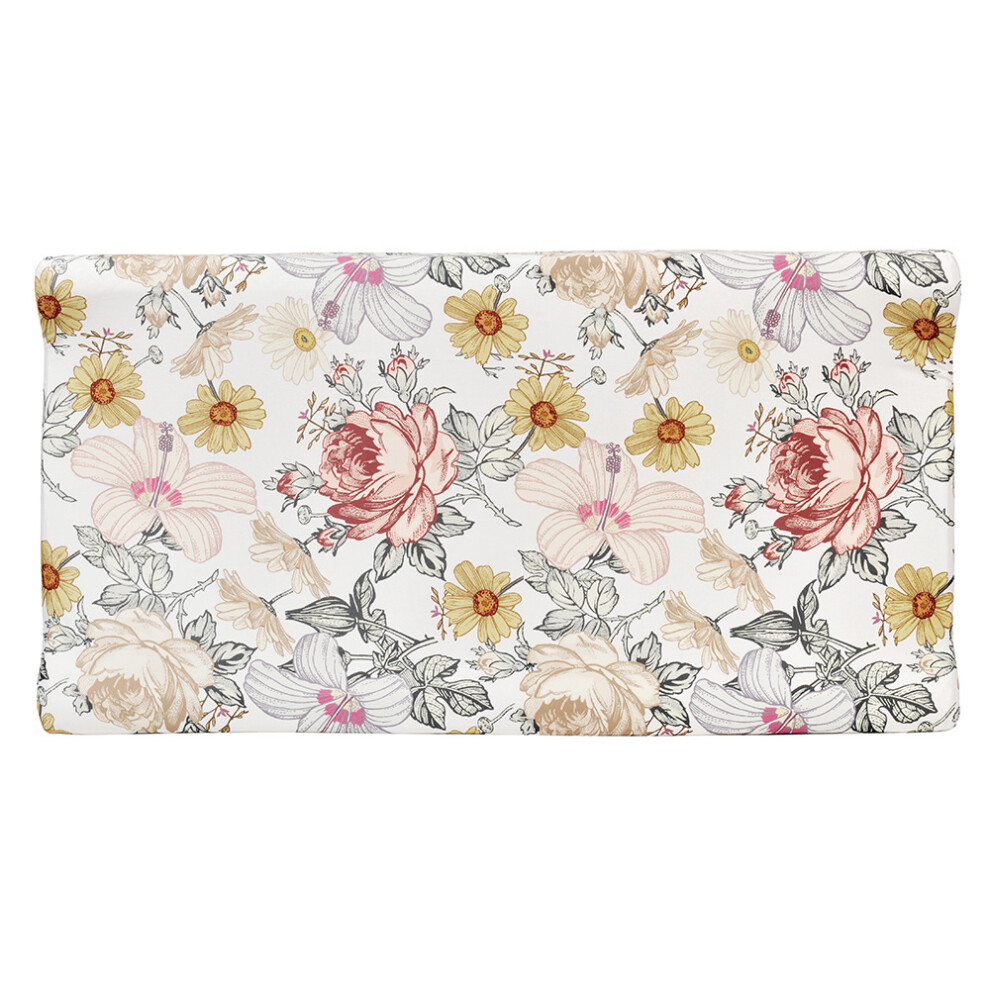 Changing Pad Cover Diaper Changing Pad Cover Change Table Pad for Boys Girls Multiflora 91x40x10cm