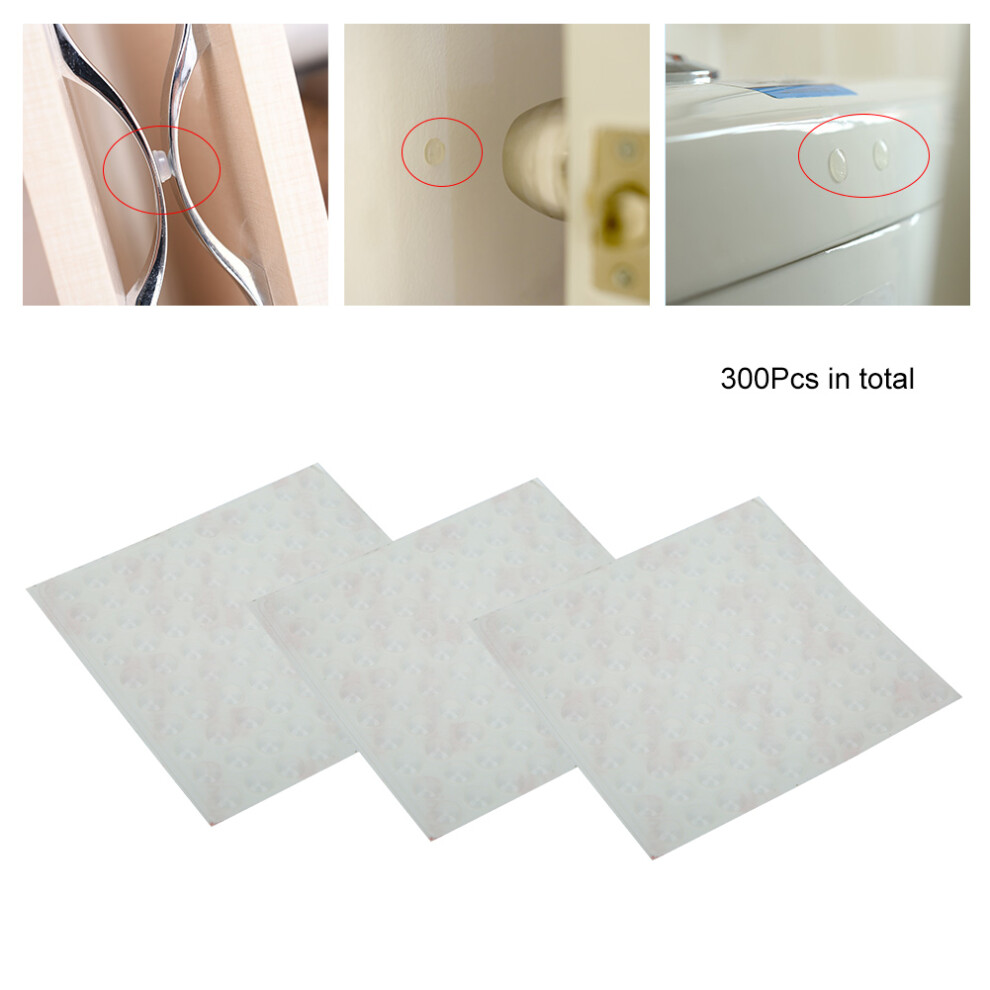 300Pcs Selfadhesive Silicone Foot Pads Transparent Antislip Mat Household Furniture Accessories 6X2cm 4051323561385