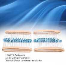 600pcs 1/4W 1% Resistors 1K / 2K / 3K / 10K Ohm Resistance Assortment Kit Set2K