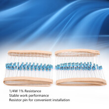 600pcs 1/4W 1% Resistors 1K / 2K / 3K / 10K Ohm Resistance Assortment Kit Set10K