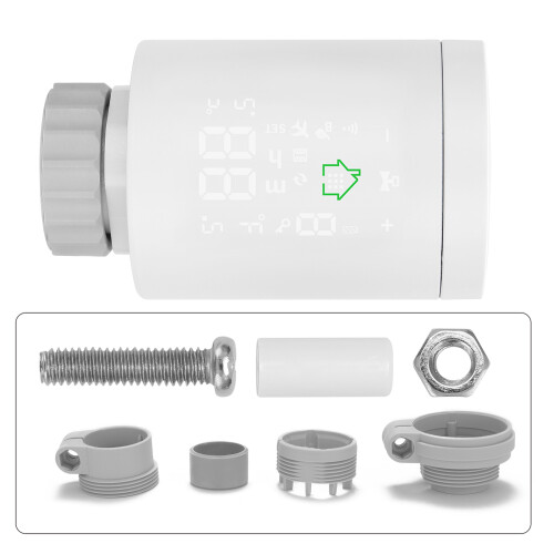 Tuya ZIGBEE3.0 Intelligent Radiator Actuator Programmable Thermostatic Radiator Valve Temperature Controller Voice Control via 1