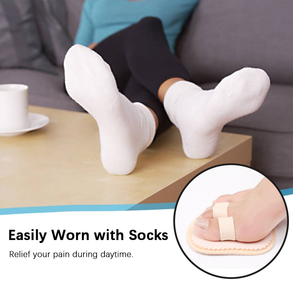 Toe Straightener Bunion Corrector Thumb Adjuster Foot Care for Crooked Hammer Overlapping Claw Toes3 Holes Right