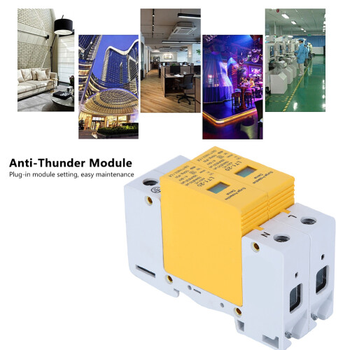 Surge Protection Device Yellow Module 2P LT120 20ka AntiThunder Modular Appliances 2