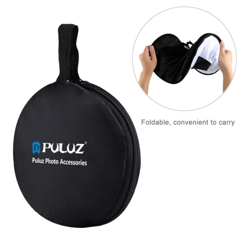 PULUZ 450mm Round Style Softbox Speedlight Flash Light Shoot Soft Box Foldable Soft Flash Light Diffuser for Photography 1
