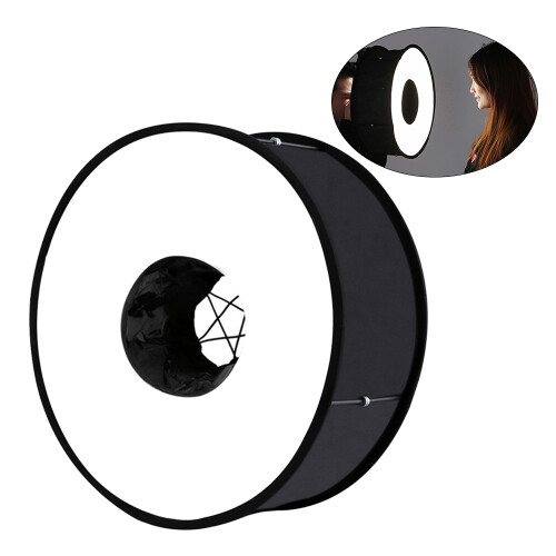PULUZ 450mm Round Style Softbox Speedlight Flash Light Shoot Soft Box Foldable Soft Flash Light Diffuser for Photography