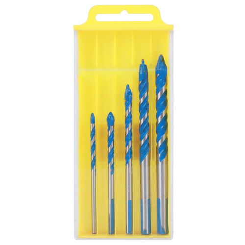 5pcs Center Drill Ceramic Tile Drill Bit DIY Wall Hole Drilling Tool Bit (4mm 5mm 6mm 8mm 10mm) 1