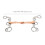 Stainless Steel Horse Snaffle Training Snaffle Bit Equestrian Equipment Supplies 4