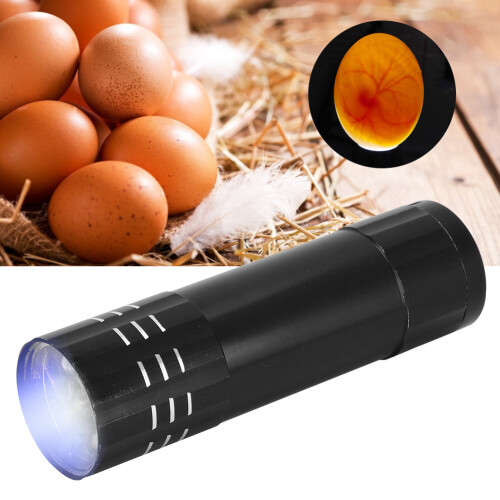Egg Incubator Tester Candling Lamp 9 Light Bright Cold Hatching Poultry AccessoryBlack