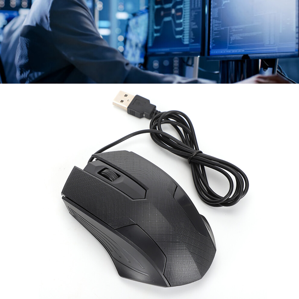 Wired Mouse Professional Office Laptop Computer Tool 2400Dpi Human Engineering Designblack Q57 7901323565746