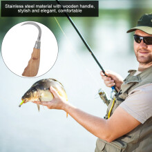 Stainless Steel Fish Lifter Drag Fish Hook Control Tool Ice Boat Fishing Tackle Tool
