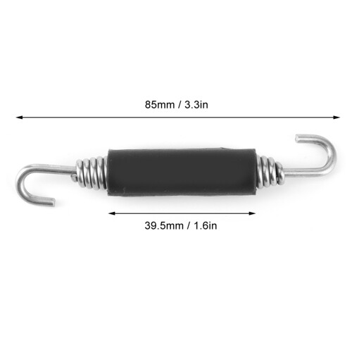 Pair of Stainless Steel Exhaust Pipe Spring Hook Modified Accessory for Motorcycle 2