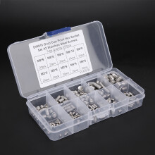 200pcs Stainless Steel Cup Point Hex Socket Grub Screw for Precise Instrument M3/M4/M5/M6/M8