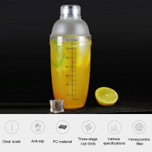 PC Cocktail Shaker with Scale Milk Teapot Juices Wine Plastic Cup for Home Bar Store1000ml