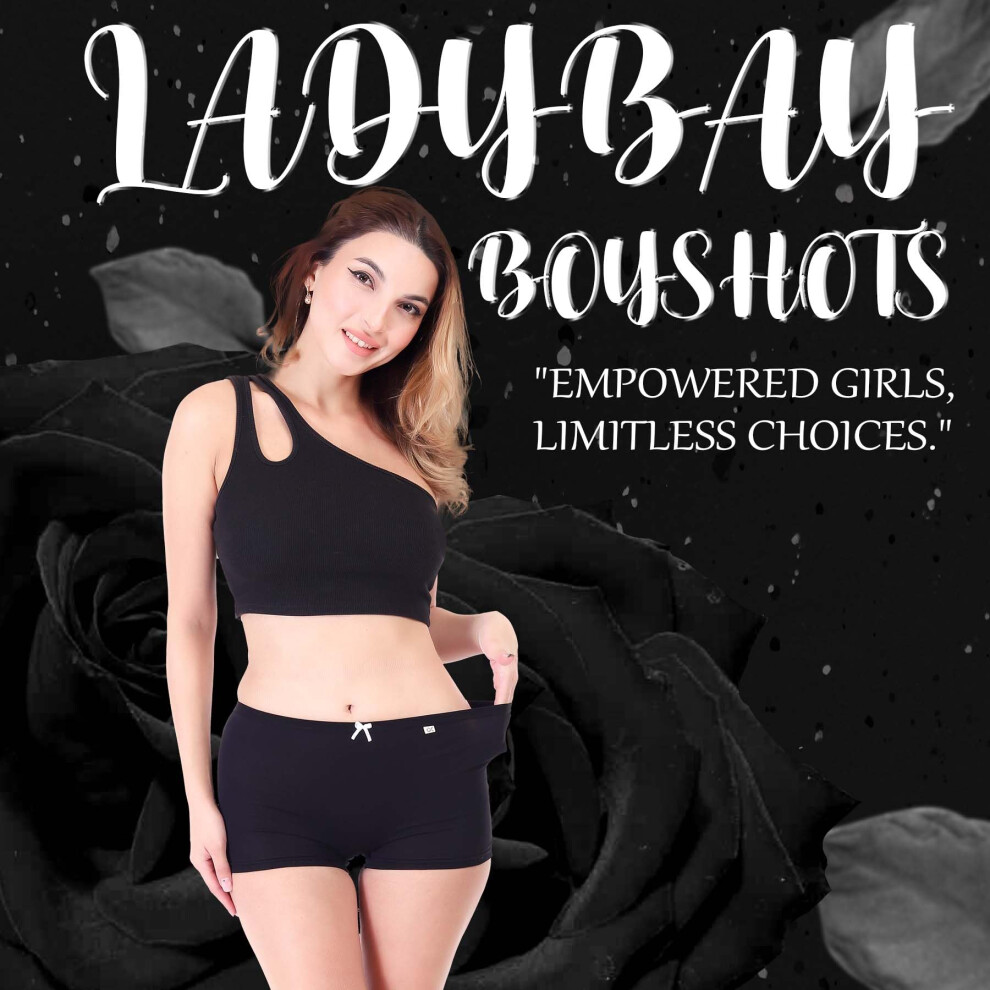 Xjarvis Ladybay Boxer en coton peign   extensible    haute couvrance pour femme, taille moyenne, sans coutures, sous-v  tement   vacuant l'humidit  ,