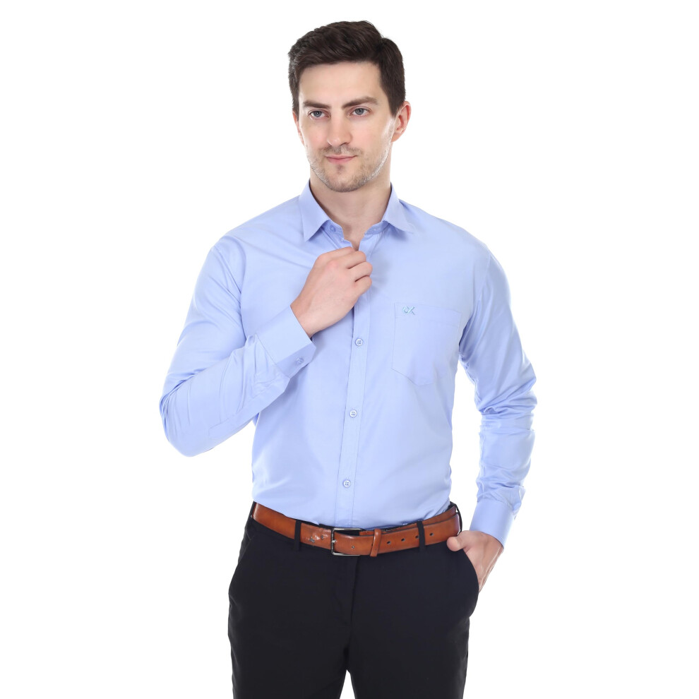 Chemise Homme Xjarvis Clifton, Coupe Classique, En Coton M Lang , Unie, Manches Longues, D Contract E Et Formelle, Avec Poches Et Col Italien, Lo-image