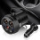 Cup Dual USB Car Charger with Wire Multifunction Cigarette Lighter for Phone Tablet PC 16