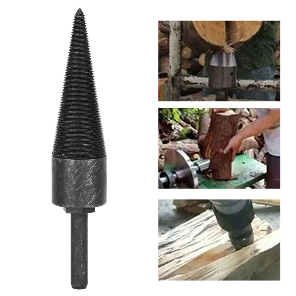 1.3In Firewood Drill Bit High Hardness Splitting Cone Reamer Punch Drilling Tool For Home Woodworking 4691323570484