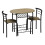 URBN Living (Oak) 3 Pcs Dining Table 2 Chairs Set Kitchen Breakfast Furniture Compact Space Saving 1