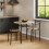 URBN Living (Oak) 3 Pcs Dining Table 2 Chairs Set Kitchen Breakfast Furniture Compact Space Saving 3