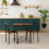 URBN Living (Rustic Brown) 3 Pcs Dining Table 2 Chairs Set Kitchen Breakfast Furniture Compact Space Saving 4