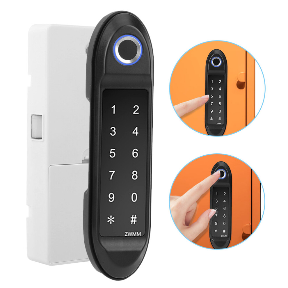 Intelligent Lock Password Biometric Fingerprint Unlock Safety For Wardrobe File Cabinet Cupboardsblack 9371323573276