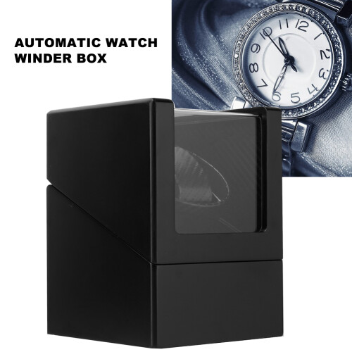 1+0 Automatic Watch Winder Box for Wristwatch Mechanical Watch  (Black) 2