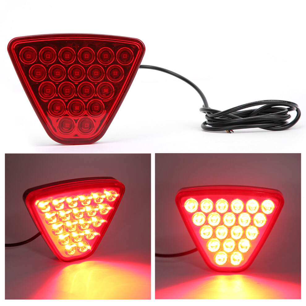 12V Auto Tail 20 Leds Brake Reverse Warning Lamp Flash Strobe Universal For Motorcycle Atv Truck Suvred Light 7901323573611