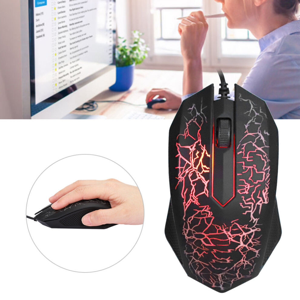 Optical Mouse Wired Professional Gaming For Lol Colorful Backlight Computer Mice A30black A30 8751323573956