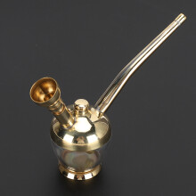 Filtered Water Pipe Portable Mini Brass DualUse Vintage Removable Smoking Pipes