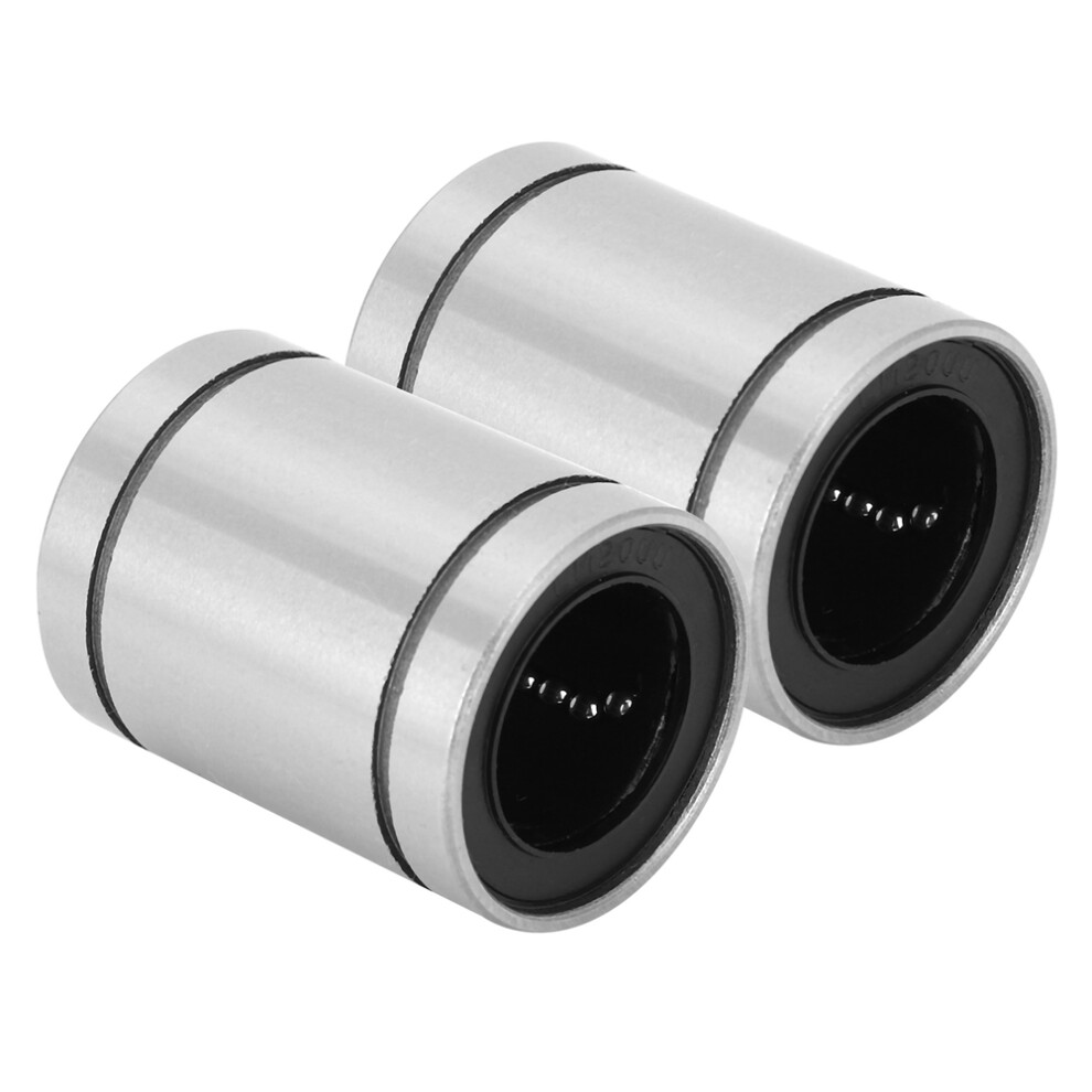 2Pcs Linear Motion Bearings Flange Extended Fast Rotating Speed Low Noise Bearing Lm20uu 4661323575307