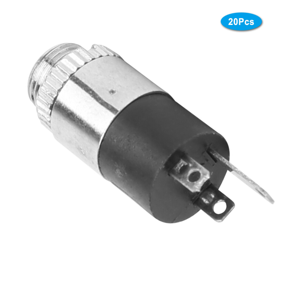 20Pcs Headphone Female Sockect Jack 3.5Mm Stereo Audio Video Plug W/Screw Nut Pjâ392 4981323577447