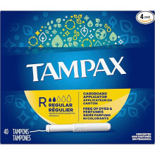 Tampax Tampons, Regular Absorbency, Cardboard Applicator