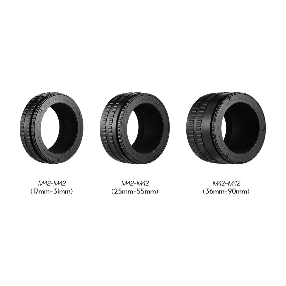 M42-M42(36-90) M42 To M42 Mount Lens Focusing Helicoid Adapter Ring 36Mm-90Mm Macro Extension Tube 6951323579572