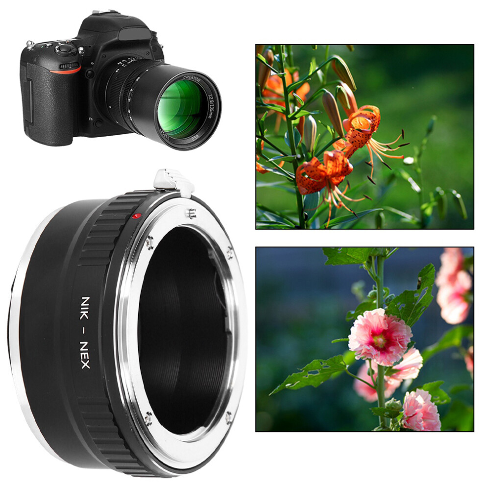 Fikaz Nik‑Nex Adapter Ring For Nikon F Mount Lens To For Sony E Mount Mirrorless Camera 8071323580588