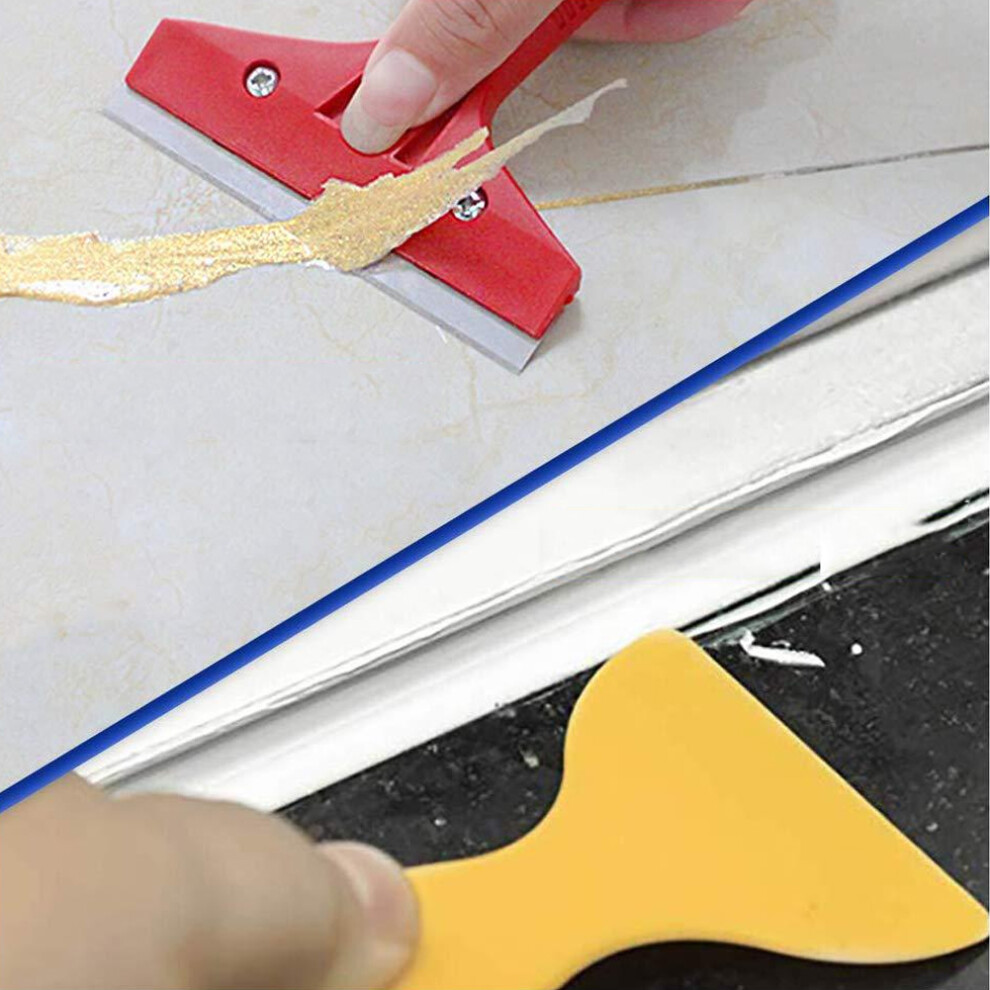 13Pcs/Set Plastic Sealant Remover Kit Spreader Caulking Scraper Glass Glue Finishing Tools 4981323581499