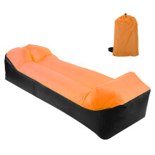 Ultraleichte orange aufblasbare Sofaluftbett für Camping & Reisen, 200 kg