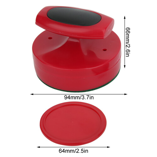 Großer roter Hockey-Tischschieber-Set 94 mm mit 4 Pucks 1