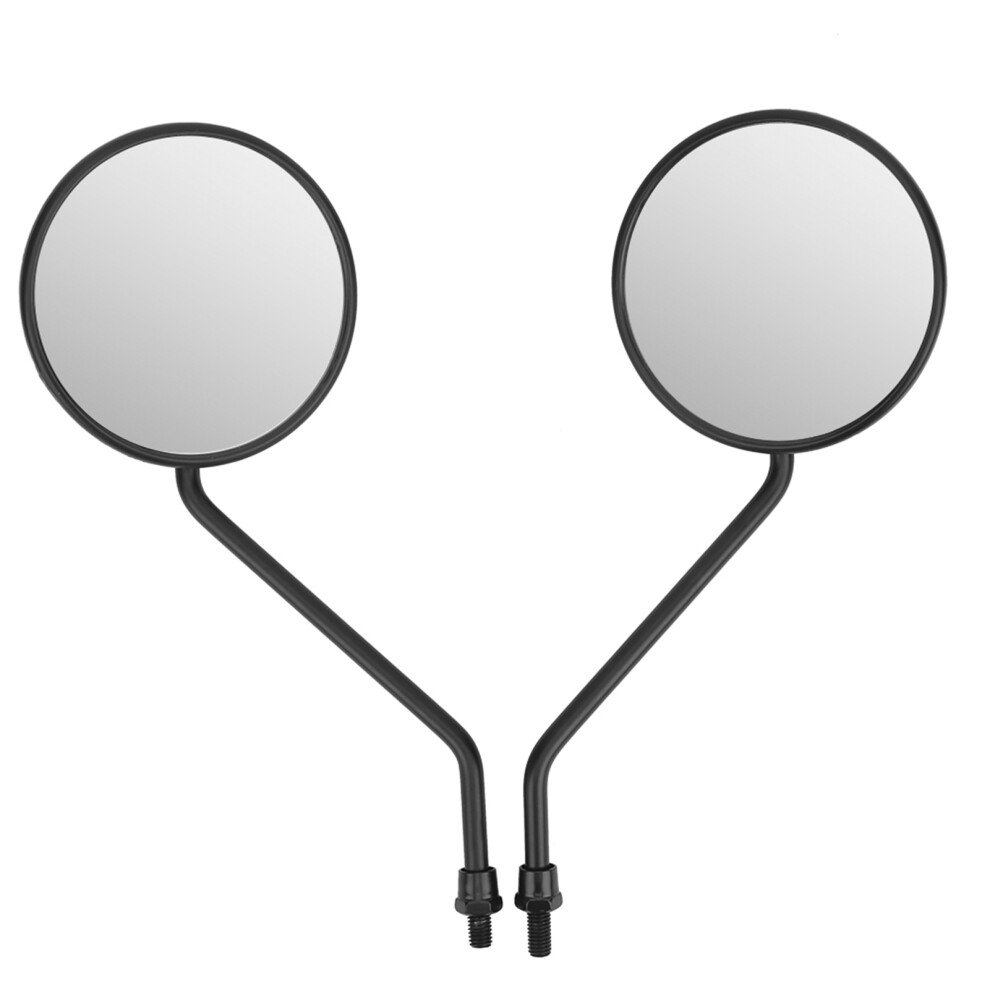 2Pcs 8Mm/0.3In Rearview Mirror Universal Retro Round Side Mirrors For Motorcycle Electric Bicycle Scooter 7891323583911