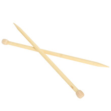 2pcs Wooden Knitting Needles 35cm/13.8in Large Size Single Point Weaving Tool for DIY Scarf Sweater12mm