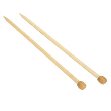 2pcs Wooden Knitting Needles 35cm/13.8in Large Size Single Point Weaving Tool for DIY Scarf Sweater10mm