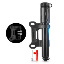 Aluminiumlegierung Mini-Fahrradpumpe 100PSI Hochdruck-Inflator Schwarz