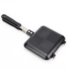 Aluminium Alloy Household Sandwich Maker DoubleSided NonStick Frying Pan for Breakfast