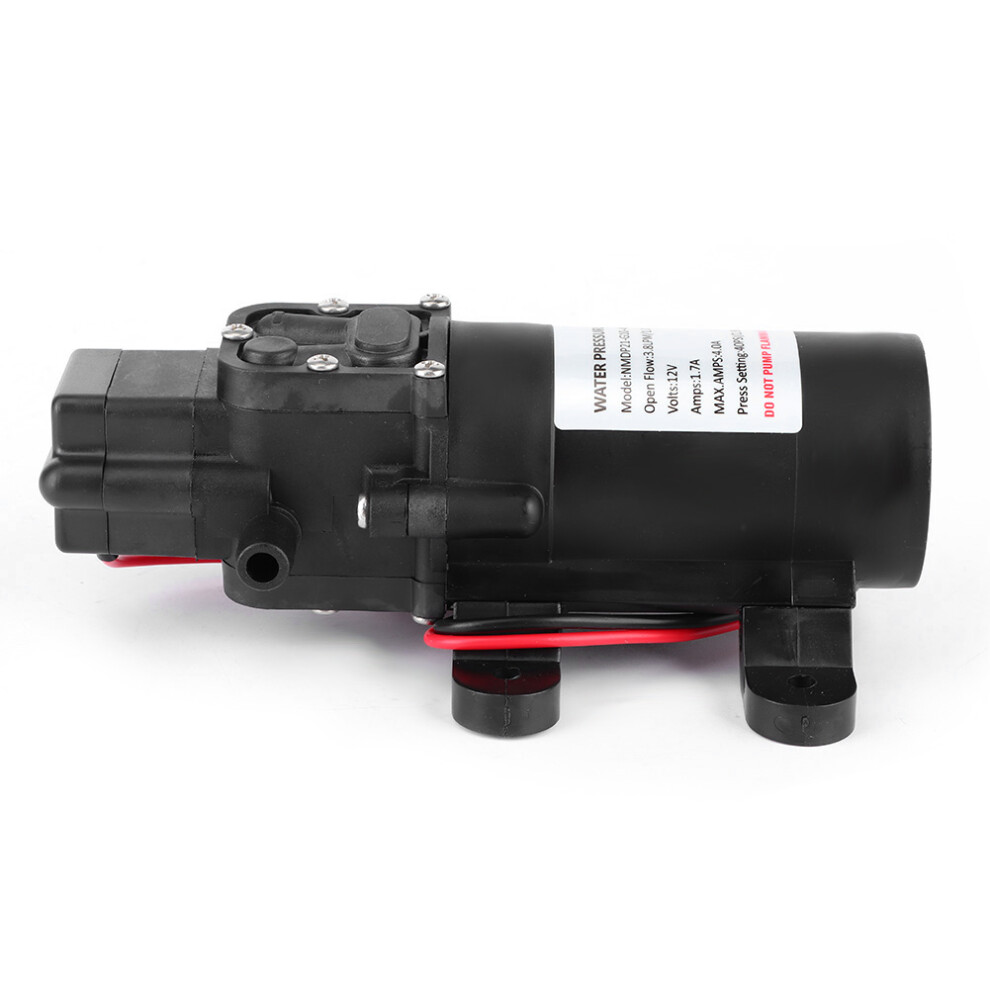 12V Dc 1.0Gpm 40Psi Diaphragm Pump High Pressure Self Priming 3/8In Barb Port For Car Rv 4171323594661