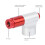 Mini-Kohlendioxid-Inflator für Presta-Ventile, Rot, 5,3x1,4x2cm 15