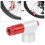 Mini-Kohlendioxid-Inflator für Presta-Ventile, Rot, 5,3x1,4x2cm 10