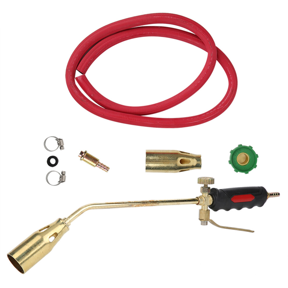 Gas Torch Comfortable Handle Thicken Liquefied Gas Coal Gas Double Open Iron Brass Plating 7901323595361