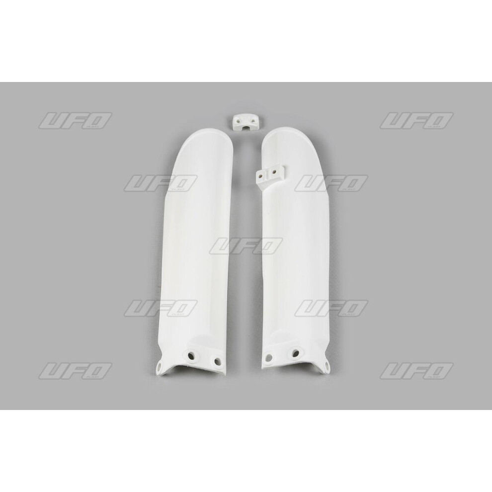 Ufo White Fork Guards For Ktm Sx105 2007-2010