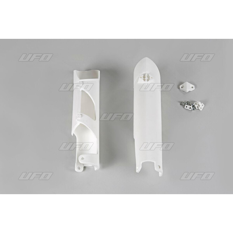 Ufo White Fork Guards For Ktm Exc125 2008-2015