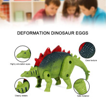 6 Stück Verformbare Dinosaurier-Eier Spielzeug, Kunststoff, Pädagogisches Spielzeug für Kinder