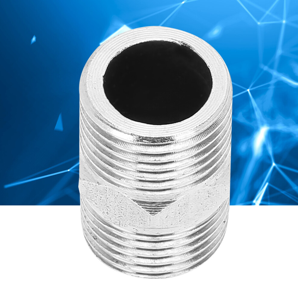 5Pcs 1/2In Stainless Steel Hexagonal Nipple Threaded Pipe Connector Fittings For Water Heating 8421323601019